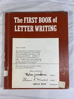 The First Book of Letter Writing 1957,Illustrated  HC EX Library - Image 1 of 4