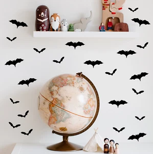 Halloween Bat Stickers Vinyl Window Sticker Kids Party Decoration Wall Decals - Picture 1 of 8