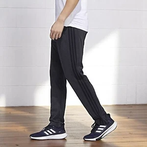 Adidas Mens Midweight Essential Tricot Zip Track Pants Carbon Black Size Medium - Imagen 1 de 4