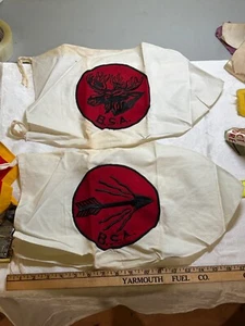 Vintage Boy Scouts of America Order of the Arrow Moose Flags banners 1930s-1960s - Picture 1 of 2