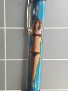 Vintage Floaty Pen - Women In Black Bikini  -Nude Button Activated -  Adult