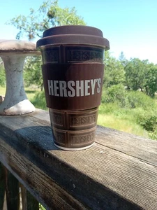Ceramic Tumbler Travel Tall Mug Hershey 16 oz with Silicone Grip  - Picture 1 of 5