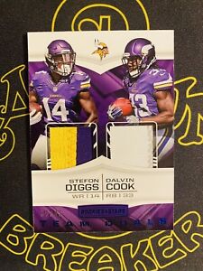 2017 ROOKIES & STARS - S. DIGGS/D. COOK - PATCH -TEAM DUAL RELICS - PRIME -39/49