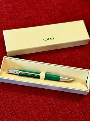 New Rolex Emerald Oyster Ballpoint Pen -Refillable, Lux Advertising Gift in Box - Image 1 of 4