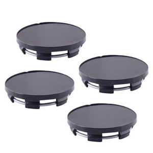 4x 50mm Dia Black Wheel Center Hub Caps Badges Fit For Ford Focus Edge Fusion