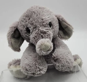 Aurora elefante Benny peluche animal bebé gris sentado muy suave etiqueta de 9 - Imagen 1 de 8
