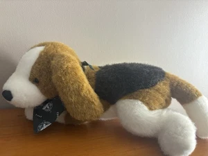 Peluche con bufanda 1994 exclusivo de Gund Eddie Bauer Beagle cachorro perro 15"" - Imagen 1 de 7