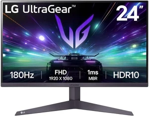 LG 24 Inch UltraGear Gaming monitor - Full HD - AMD Freesync - 180 Hz - Black - Picture 1 of 12