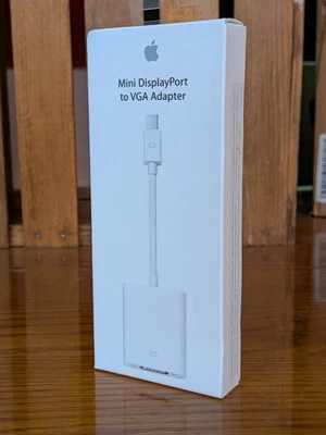 Genuine Apple Mini DisplayPort to VGA Adapter MB572Z/B - Model A1307 -NEW IN BOX - Image 1 of 2
