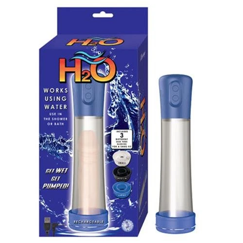 Bomba de pene recargable Nasstoys H2O azul Foto 1 de 1