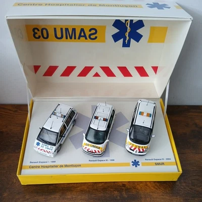 Universal Hobbies UH 1/43 Renault Espace Set (x3) - SAMU 03 Montlucon - 2282 - Image 1 of 4