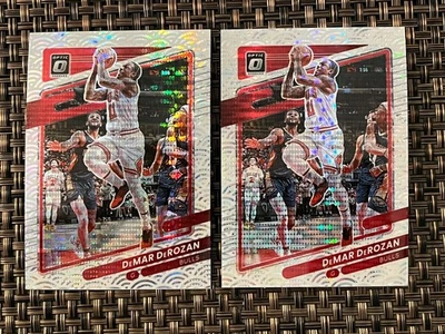 (2) 2021-22 Donruss Optic Prizm DeMar DeRozan #28 Photon - Image 1 of 2