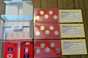 2000, 2002 & 2004 Denver Mint State 15 Quarter Collection w/COA Uncirculated. - Picture 1 of 9