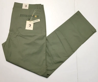 $108 Nuevo Pantalones PERFORMANCE DUCK HEAD Hampton Hombres 34x34 Verde Oliva NYLON Algodón Foto 1 de 4