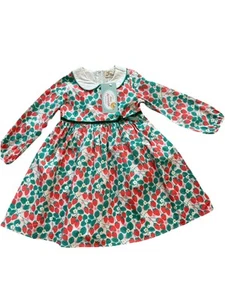 Little Miss Marmalade NWT Girls Size 8 Long Sleeve Strawberry Print All Cotton - Picture 1 of 12