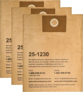 Stanley 25-1230 4-5 Gallonen Einweg-Filterbeutel für Nass-/Trockensauger, 3er-Pack - Bild 1 von 7
