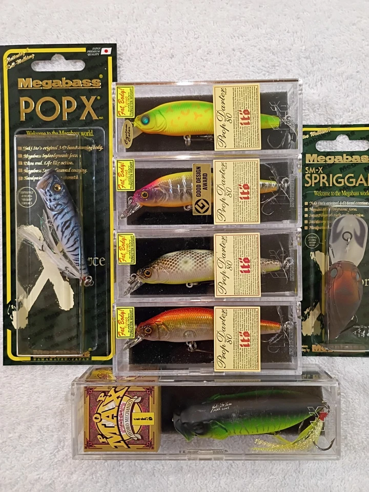 Megabass Lote de (7) Colores Raros y Limitados Y O (NIP) Los 7 Para 340 O Mejor Descuento Foto 1 de 4