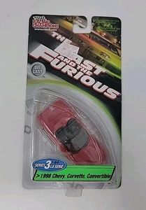 Chevy Corvette 2002 The Fast & The Furious 1998 convertible rojo serie 3 1:64 - Imagen 1 de 23