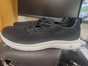 NEW Men's Black & White FLX Dynamic Wool Excel Sneakers (Size 13 Wide) - Picture 1 of 9
