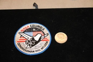 EXE Rare Vintage NASA Space Shuttle Columbia "Congressman Bill Nelson" Patch - Picture 1 of 4