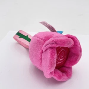 Juguete de peluche para perro BARK rosa flor chirrido pequeño tirador masticar duradero nuevo regalo para mascotas - Imagen 1 de 7