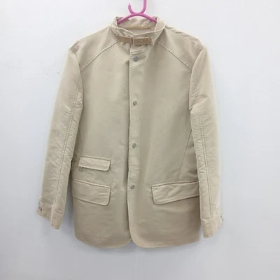 Moncler Jacket Size S/M Mens Cream Casual Cotton RMF32-BL - Image 1 of 4