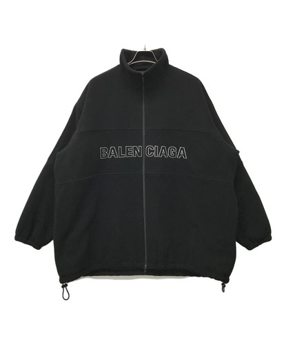 BALENCIAGA GIACCA TUTA PILE Nera Taglia: TAGLIA 44