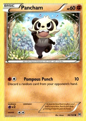 Pancham Common XY - BREAKthrough 86/162 Pokémon TCG - Image 1 of 2