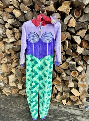 LITTLE MERMAID Ariel 海贼王女式迪士尼服装睡衣联盟套装连帽 XS — 第 1/4 张图片