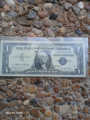 1957 $1 Silver Certificate ☆Star note☆ Uncircullated  - Image 1 of 2