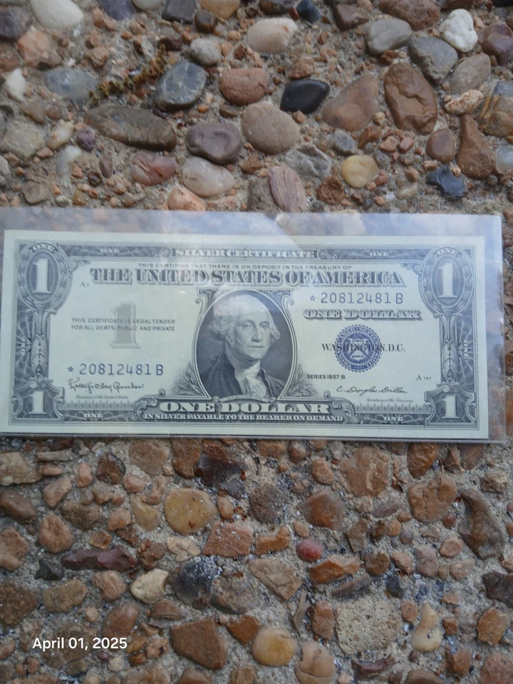1957 $1 Silver Certificate ☆Star note☆ Uncircullated  - Image 1 of 2