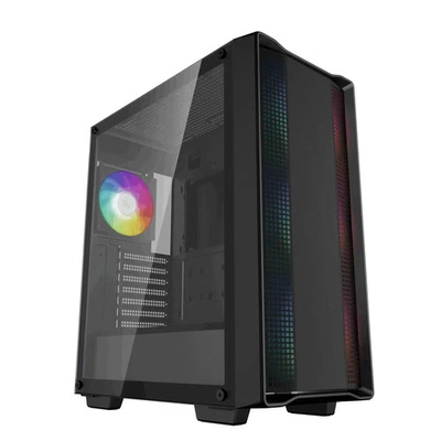 DeepCool CC560 ARGB V2 Case, Gaming, Black, Mid Tower, 1 x USB 3.0 / 1 x USB 2.0 - Image 1 of 4