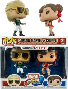 Funko POP • Captain Marvel VS Chung -Li Marvel VS Capcom SPECIAL EDITION RARE - Imagen 1 de 7