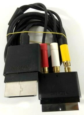 Microsoft Xbox 360 Audio Video Cable Av With Adapter Scart Official - Image 1 of 2