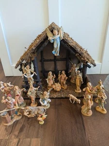 Vintage Fontanini Depose Italy Italian Nativity Set 19 Piece Christmas Creche - Picture 1 of 24