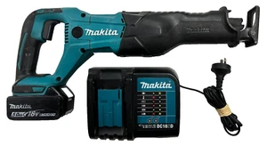 Makita 18v Li-ion Cordless Reciprocating Saw (DJR186) + 5.0Ah Battery + Charger - Picture 1 of 12