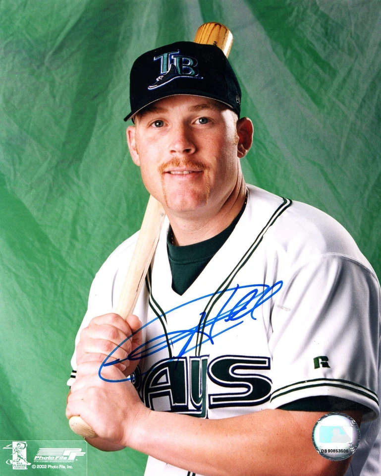 Foto firmada por Toby Hall Tampa Bay Devil Rays 8x10 certificado de autenticidad BSC autógrafo  Foto 1 de 1