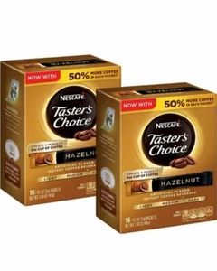 Café de avellana instantáneo Nescafe Taster's Choice, 16 unidades (paquete de 2) - Imagen 1 de 4