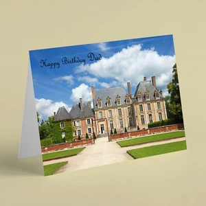 Grand manor house Dad birthday card - Foto 1 di 1