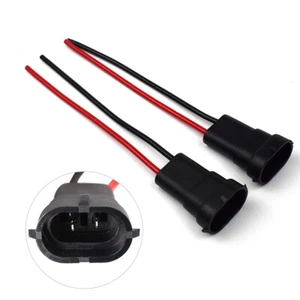 Waterproof H11 H9 H8 880 H16JP Plug Wire Base Bulb Socket Cable Auto Pa FMY GF - Picture 1 of 5
