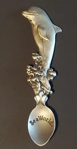 Sea World Pewter Dolphin Collector Spoon - Picture 1 of 5