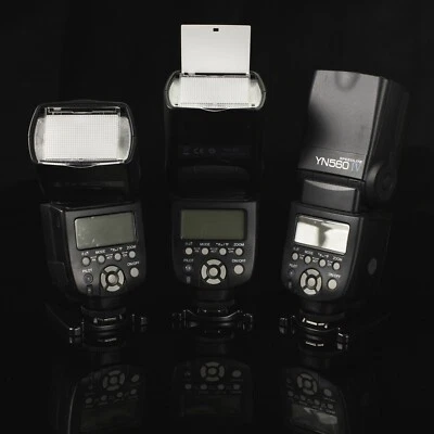 3x YONGNUO YN560 IV 2.4G Wireless Flash Speed Lite Light Canon Nikon DSLR Camera - Image 1 of 4
