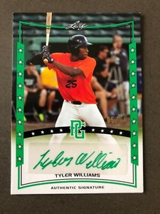 TYLER WILLIAMS autographed 2014 Leaf Perfect Game - Certified - Green SIgnature
