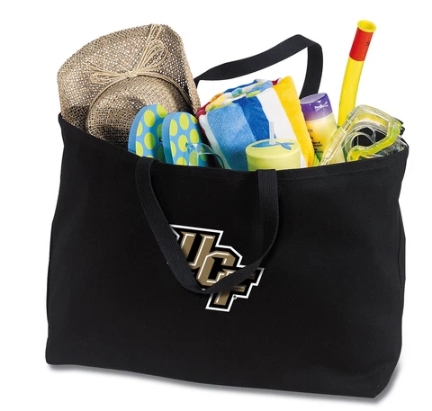 UCF Knights Tote Bag Shopper LARGE Grocery or Beach Bags STRONG CANVAS Cover