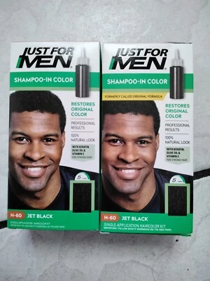 Fórmula Original Just For Men Restaura Color Original, H60 Jet Black x 2 PACK Foto 1 de 4