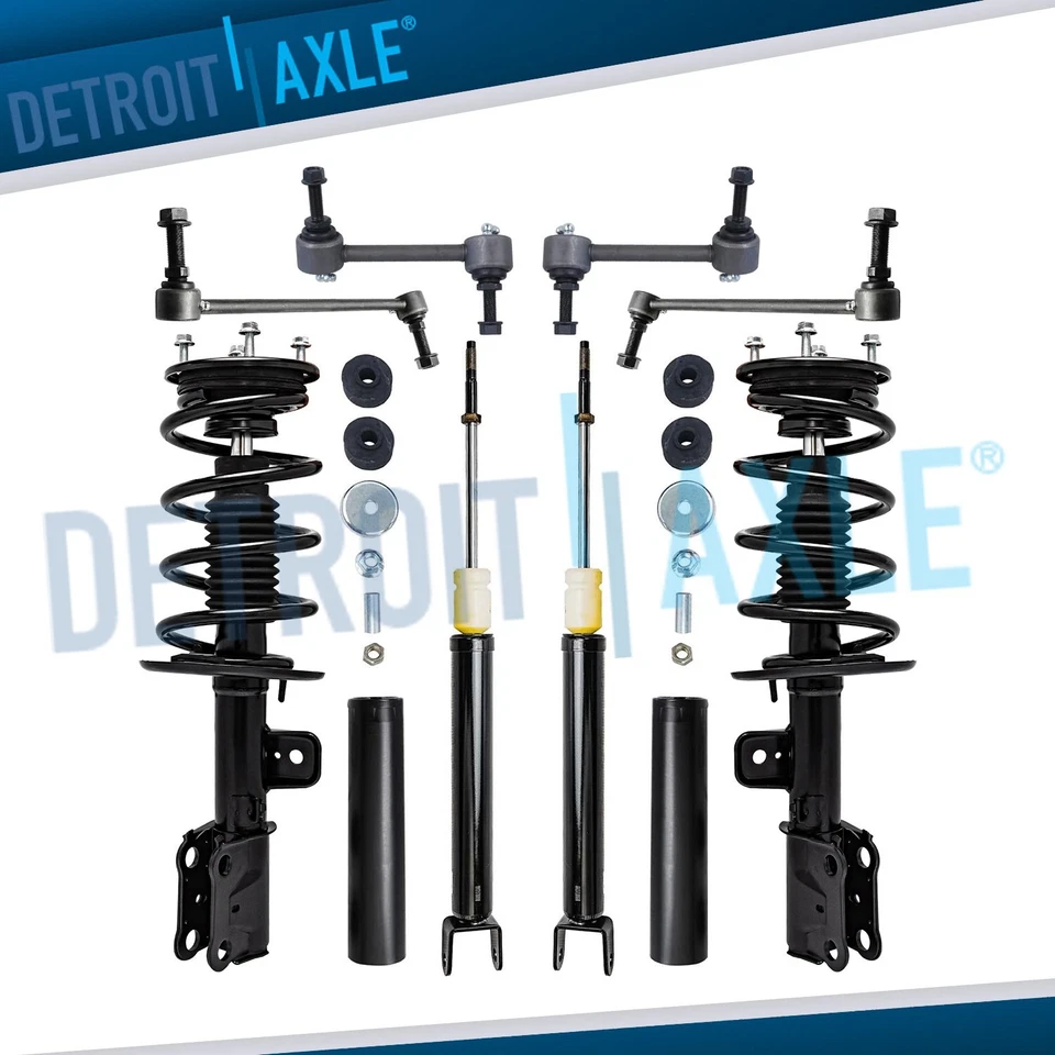 Front Struts & Coil Spring Rear Shocks Sway Bars Kit for 2013 - 2018 Ford Taurus - Image 1 of 4