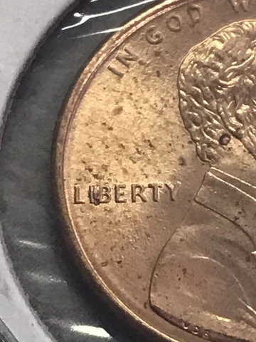 1995 Error, Full BIE In Liberty, 1 Cent Cover