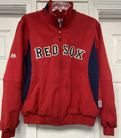 Majestic Boston Red Sox Therma Base Dugout Jacket Fleece Lined Women’s Large GUC Cover