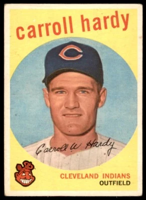 1959 Topps  #168 CARROLL HARDY  Cleveland Indians  VG-VG/EX - Image 1 of 2