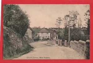 SUSSEX WEST HOATHLEY CHURCH CORNER pu 1914 - Picture 1 of 1